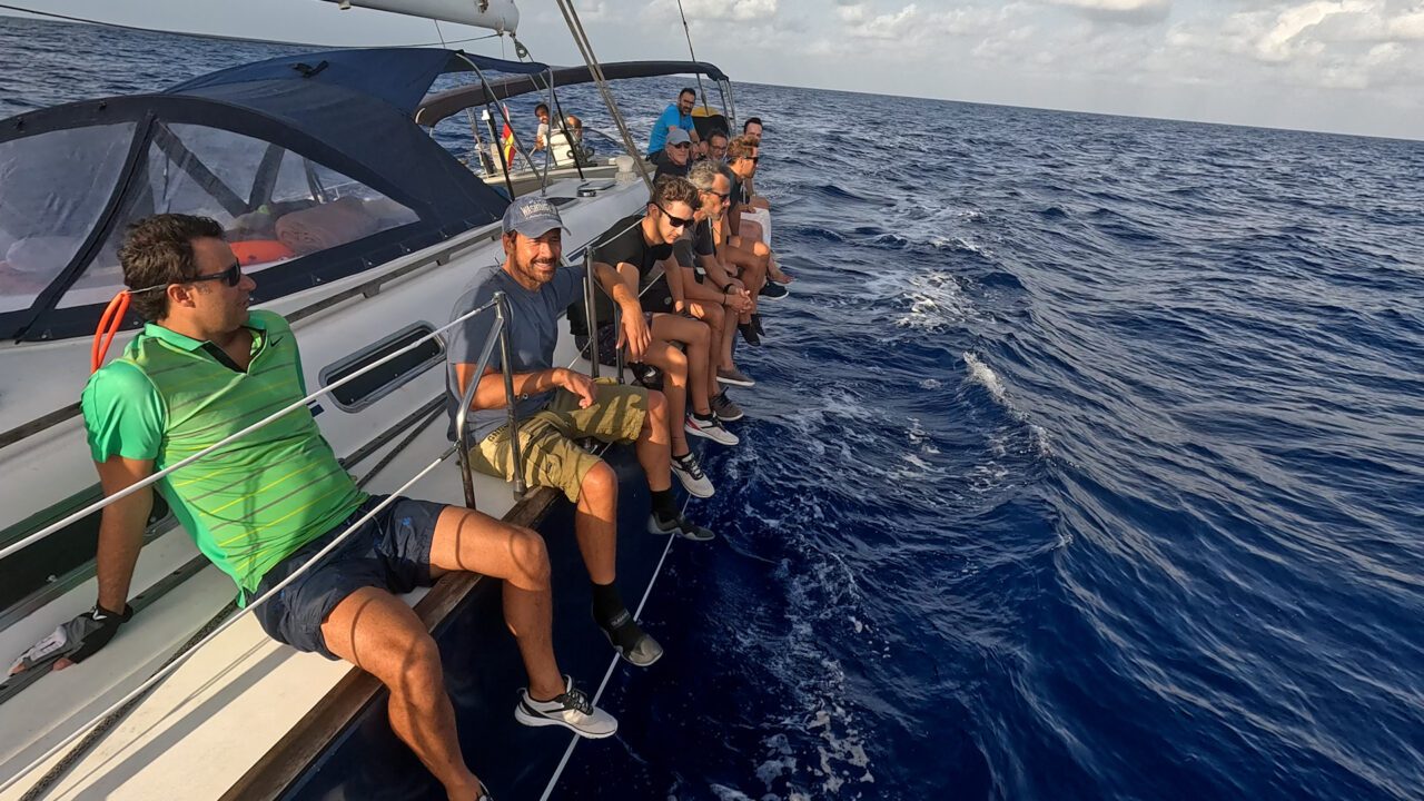 Equipo de la expedición del documental Atlántico: Navegantes del alma.