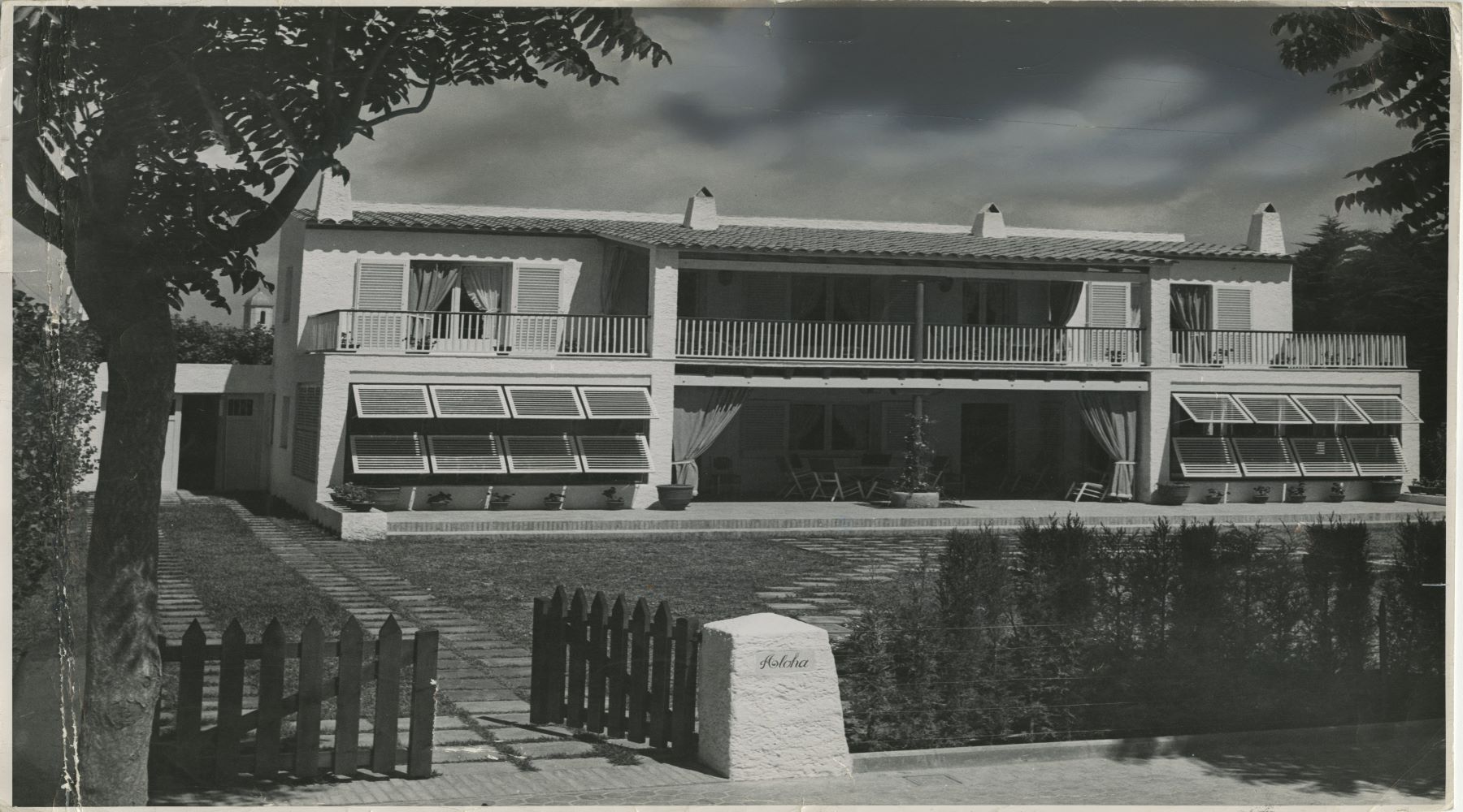 Casa Garriga Nogués, en Sitges, 1946 Arquitectos: Manuel Valls Vergés and José Antonio Coderch. Fotógrafo desconocido