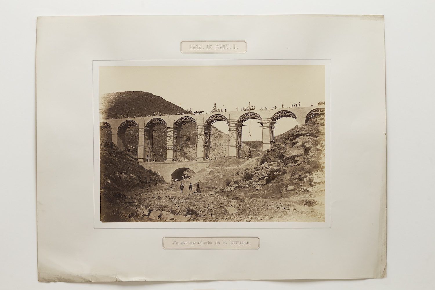 Charles Clifford | Puente acueducto de la Retuerta. 1858. Real Academia de Bellas Artes de San Fernando (Madrid). Biblioteca
