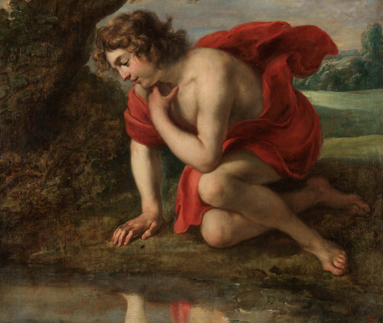 Jan Cossiers. 'Narciso'. 1636-38. Óleo sobre lienzo. © Museo Nacional del Prado.