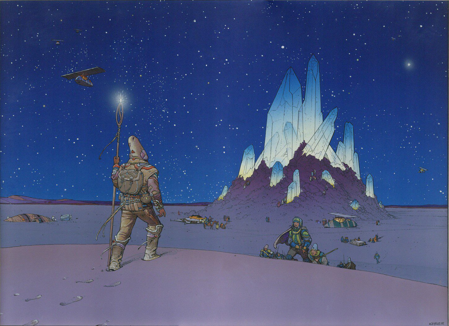 'Moebius Cristal Majeur', Ilustración. 1985. Jean Giraud.