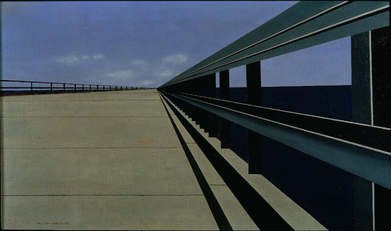 Ralston Crawford. 'Autopista de ultramar' (1939). | Óleo sobre lienzo. Thyssen-Bornemisza Collections.