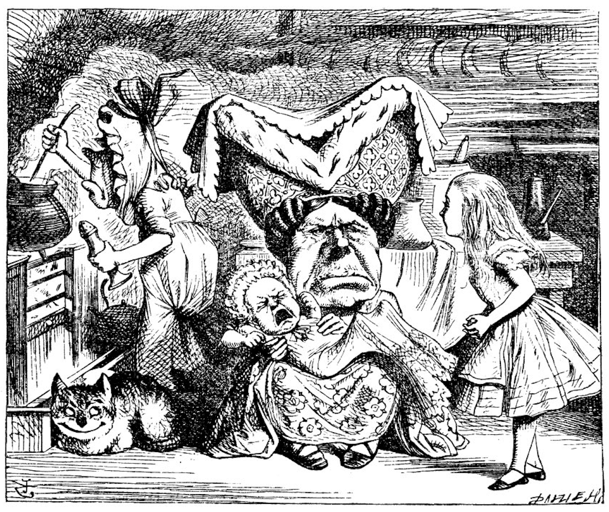 John Tenniel, 'Cerdo y pimienta', 1868