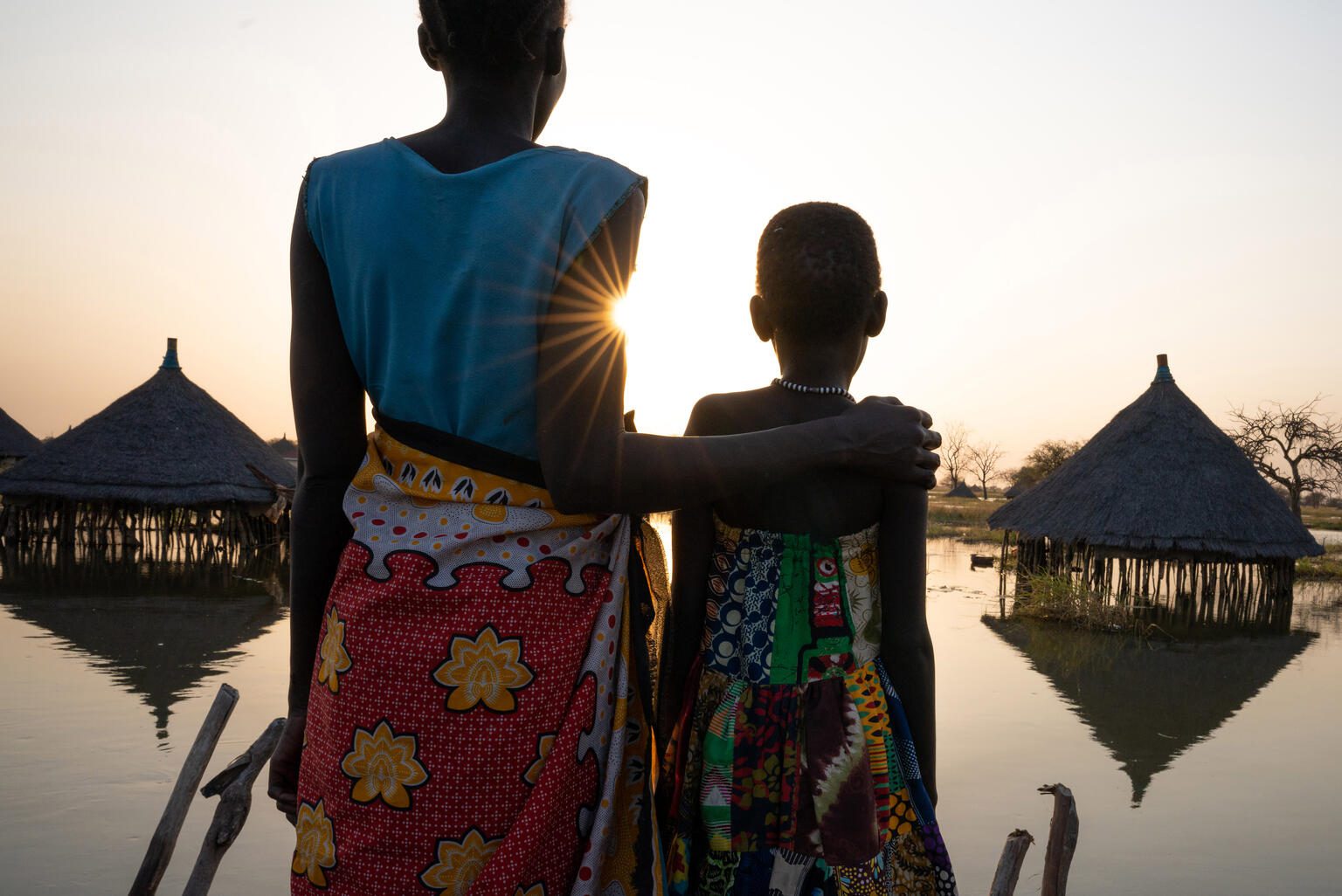 Una madre y su hija, Sudán del Sur
