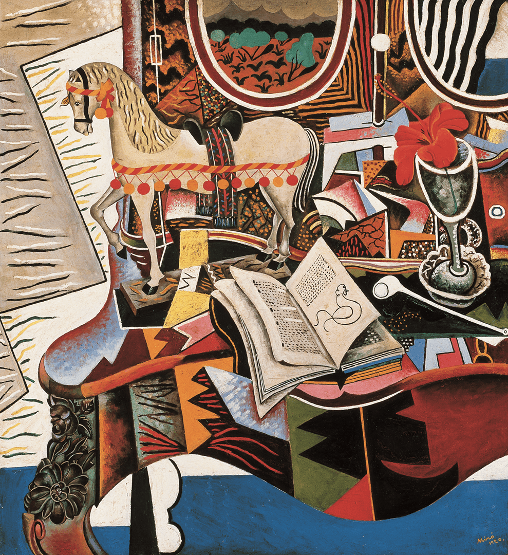 Joan Miró - ‘Caballo, pipa y flor roja’