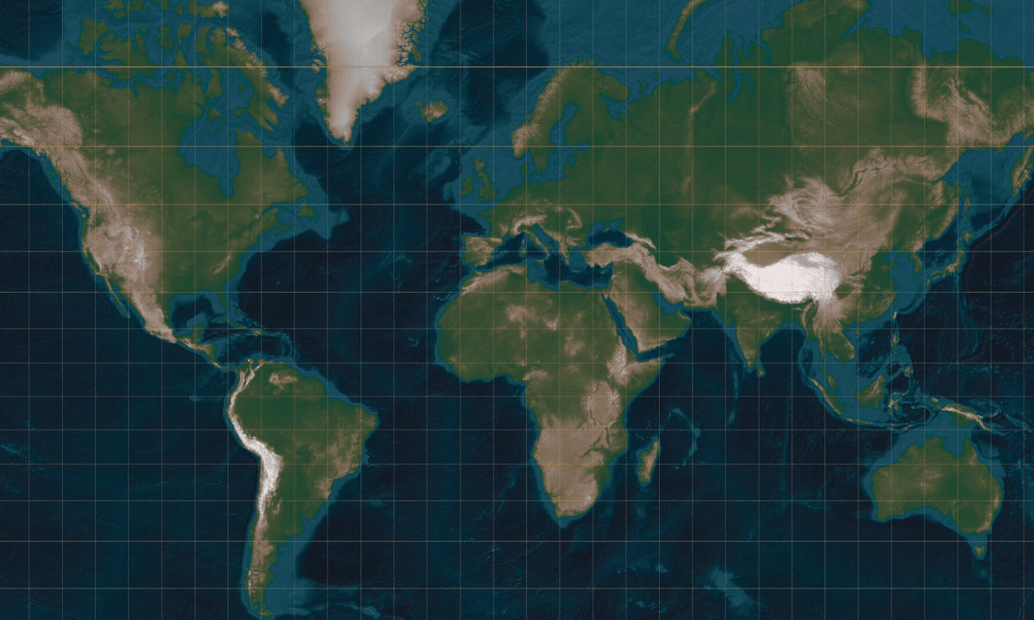 Mapa del Mundo - Mapamundi - Gall-Peters
