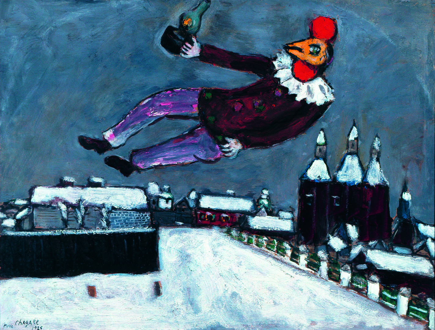 Hombre-gallo sobre Vítebsk (1925)