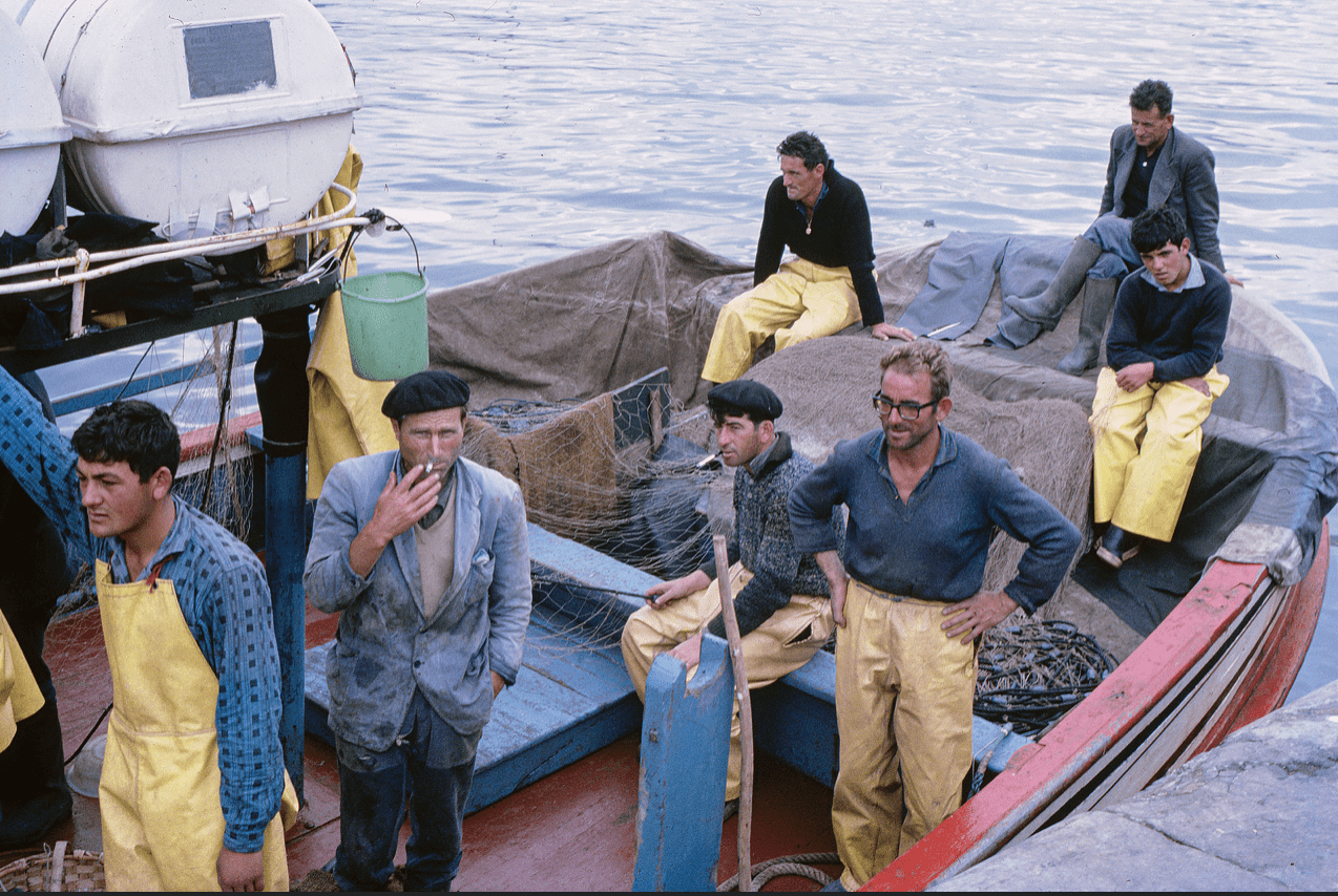 El muelle. Gijón, octubre, 1965