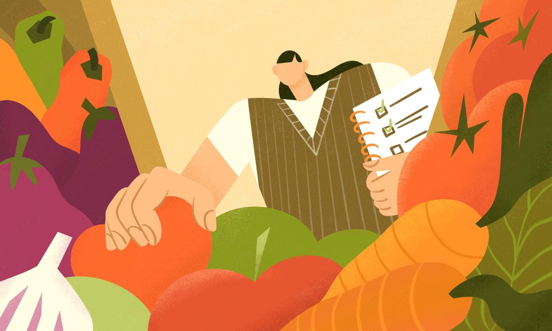 ¿Los ingredientes de una receta saludable? Planificación y productos de temporada