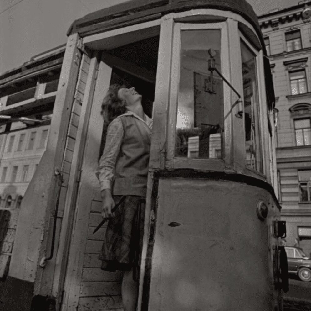 Tram driver, Leningrad, 1979