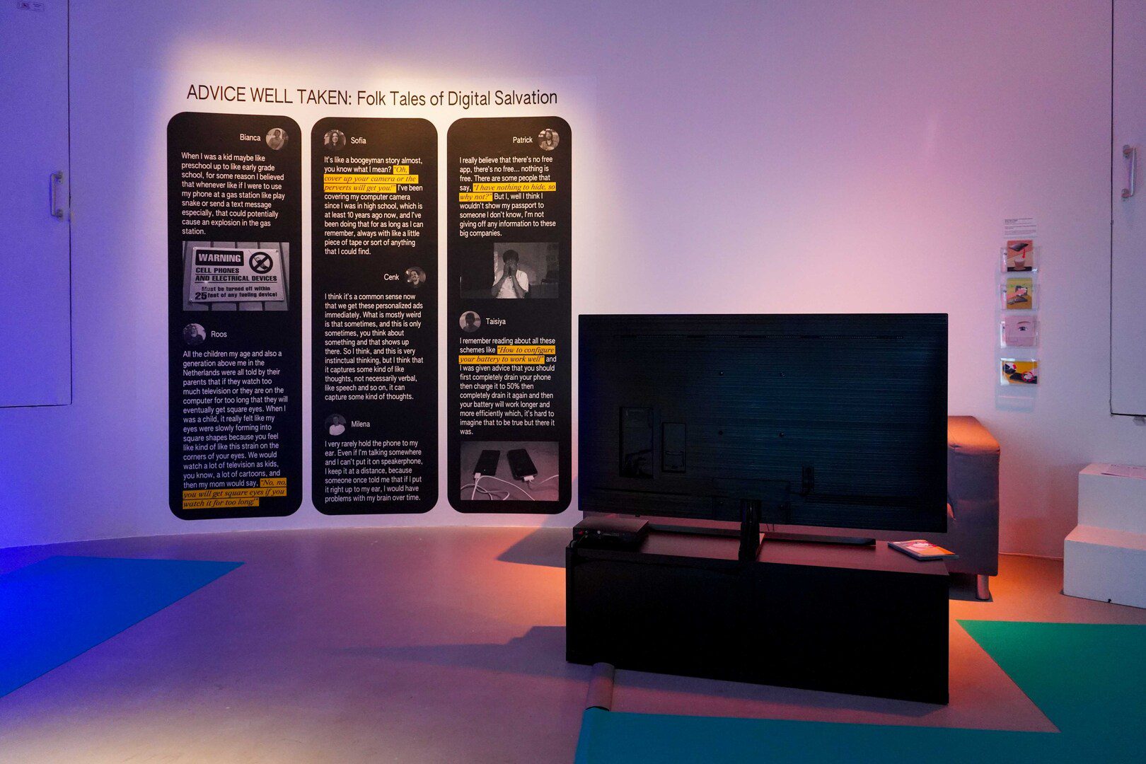 Advice well taken: Folk tales of digital salvation (2024) - Dasha Ilina