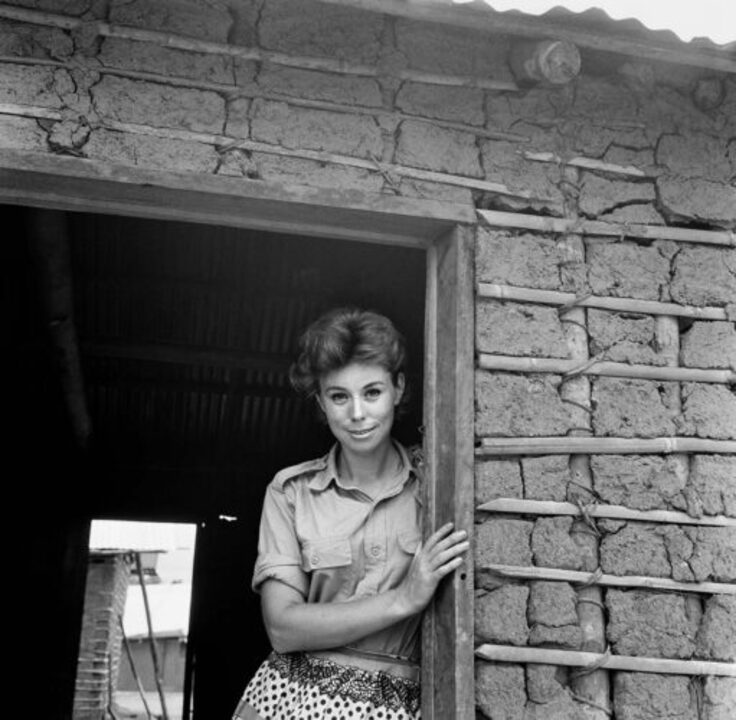 Bárbara Brändli en Santa María de Erebato, estado de Bolívar, 1962