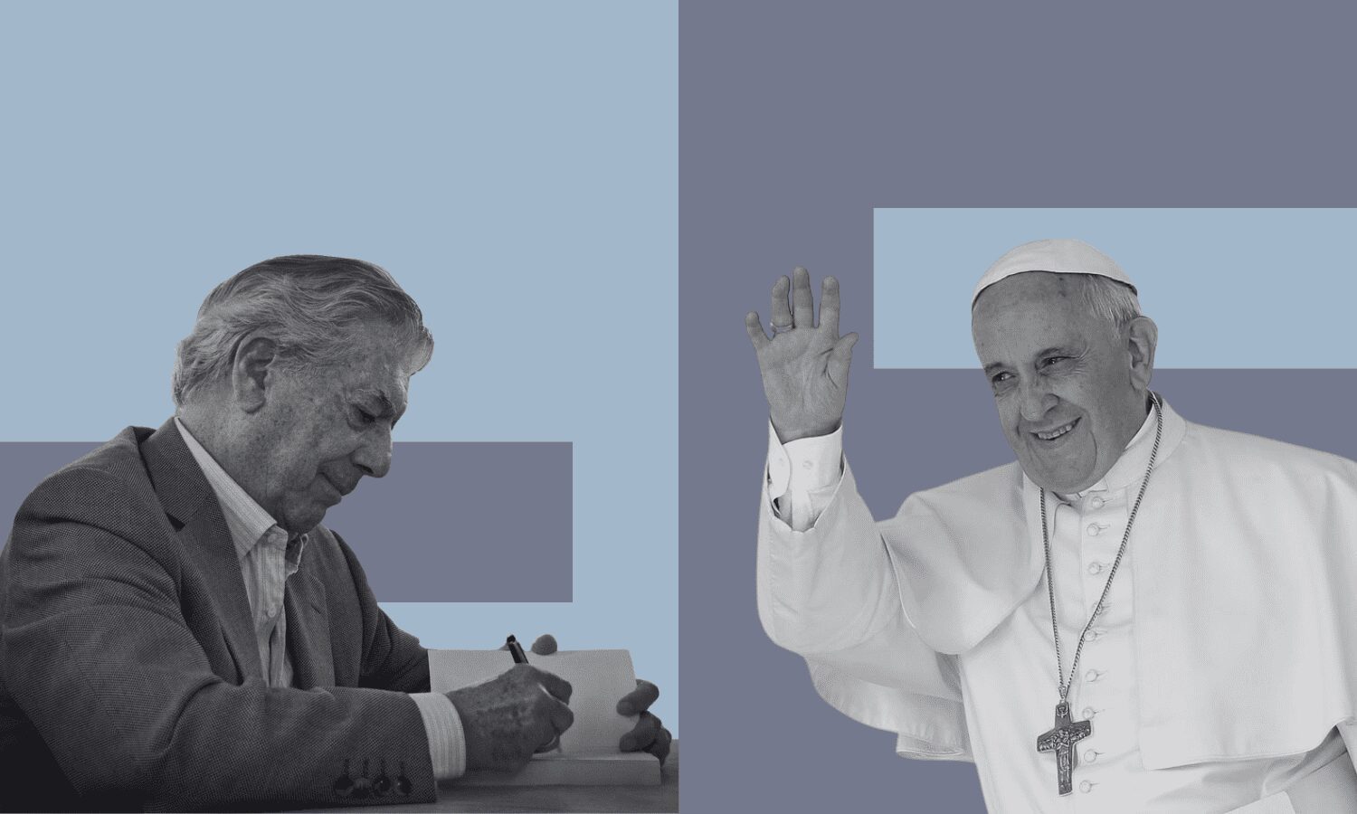 El papa gana a Vargas Llosa