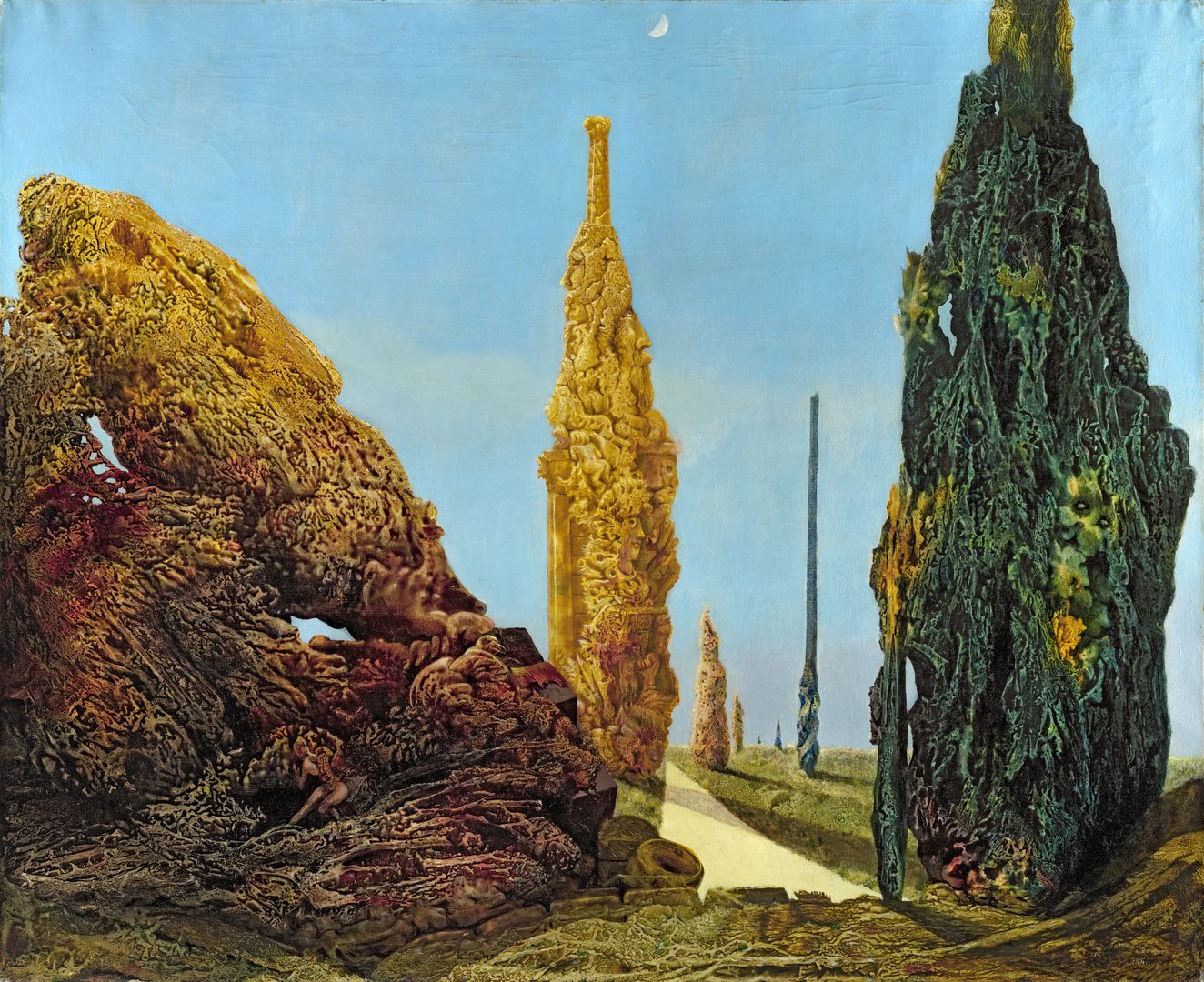 Max Ernst - Árbol solitario y árboles conyugales, 1940