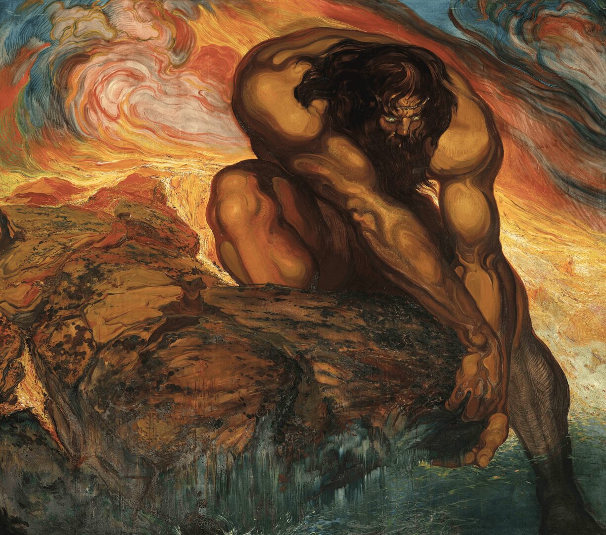 Hércules prepara la tumba de Pirene