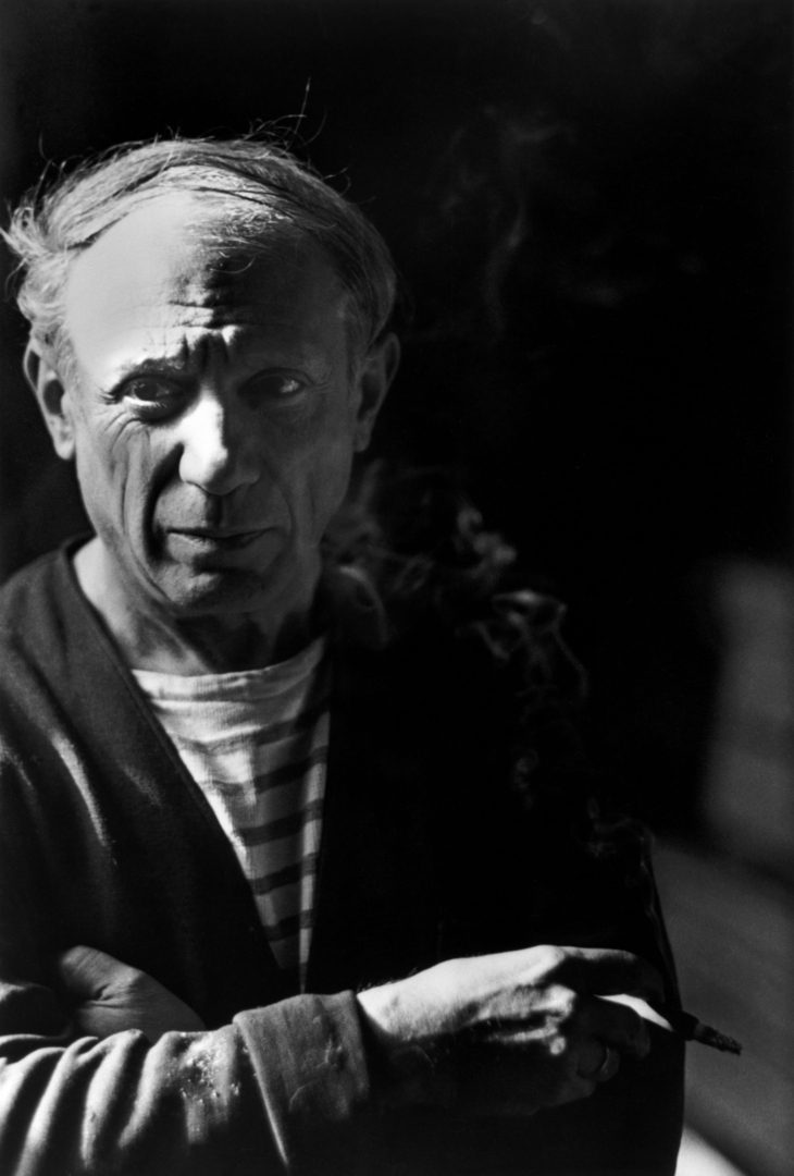 Pablo Picasso in his studio on rue des Grands Augustins, a few days after the city's liberation
