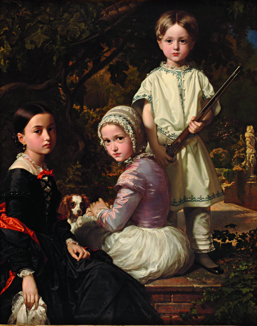 Luisa, Rosa y Raimundo de Madrazo y Garreta, hijos del pintor