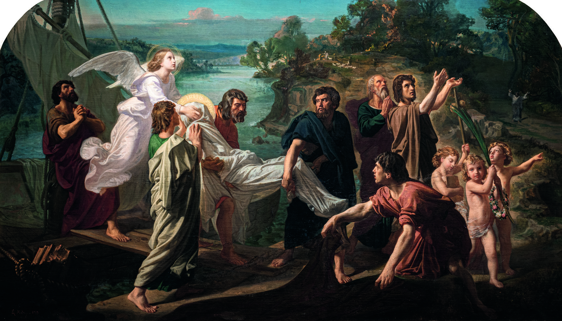 La traslación de los restos del apóstol Santiago a la sede de Padrón