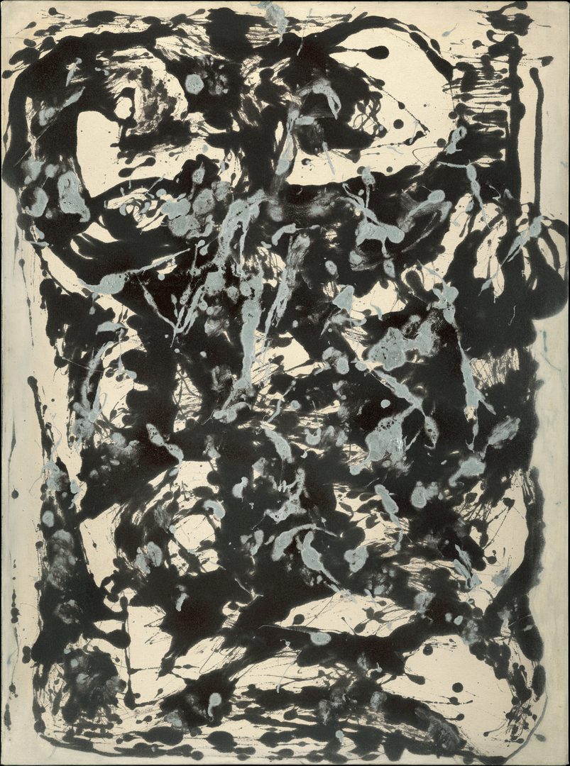 Jackson Pollock, Marrón y plata I, hacia 1951