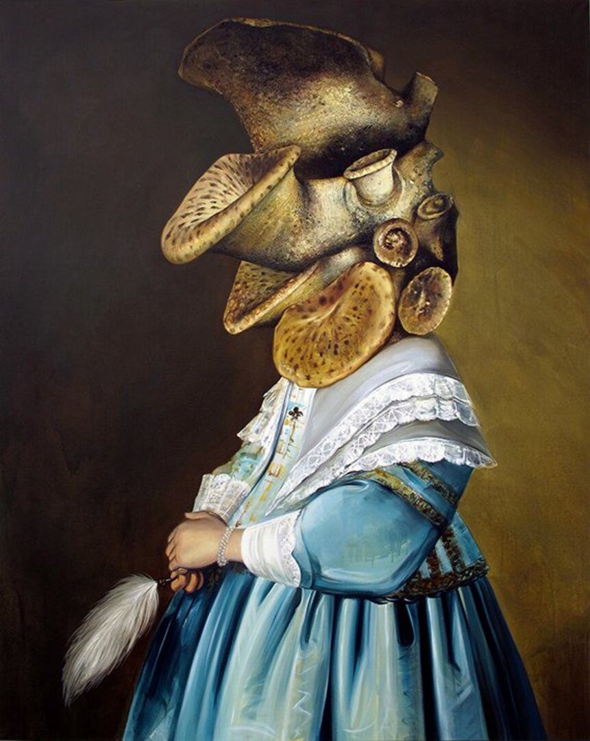 Girl in Blue (after Johannes Cornelisz Verspronck)