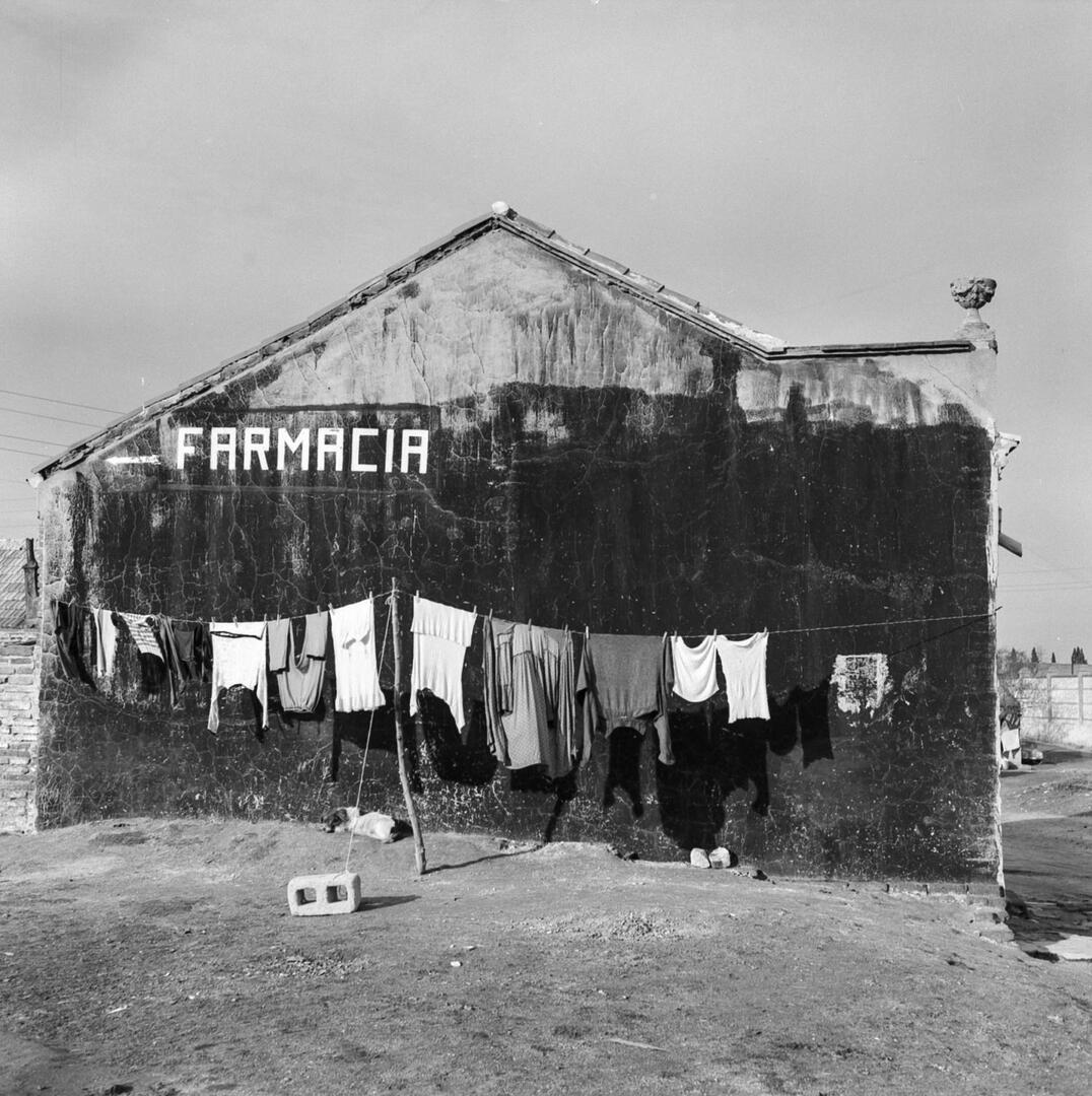 Madrid inédito. Chabolas en la Plaza de Castilla. 1964