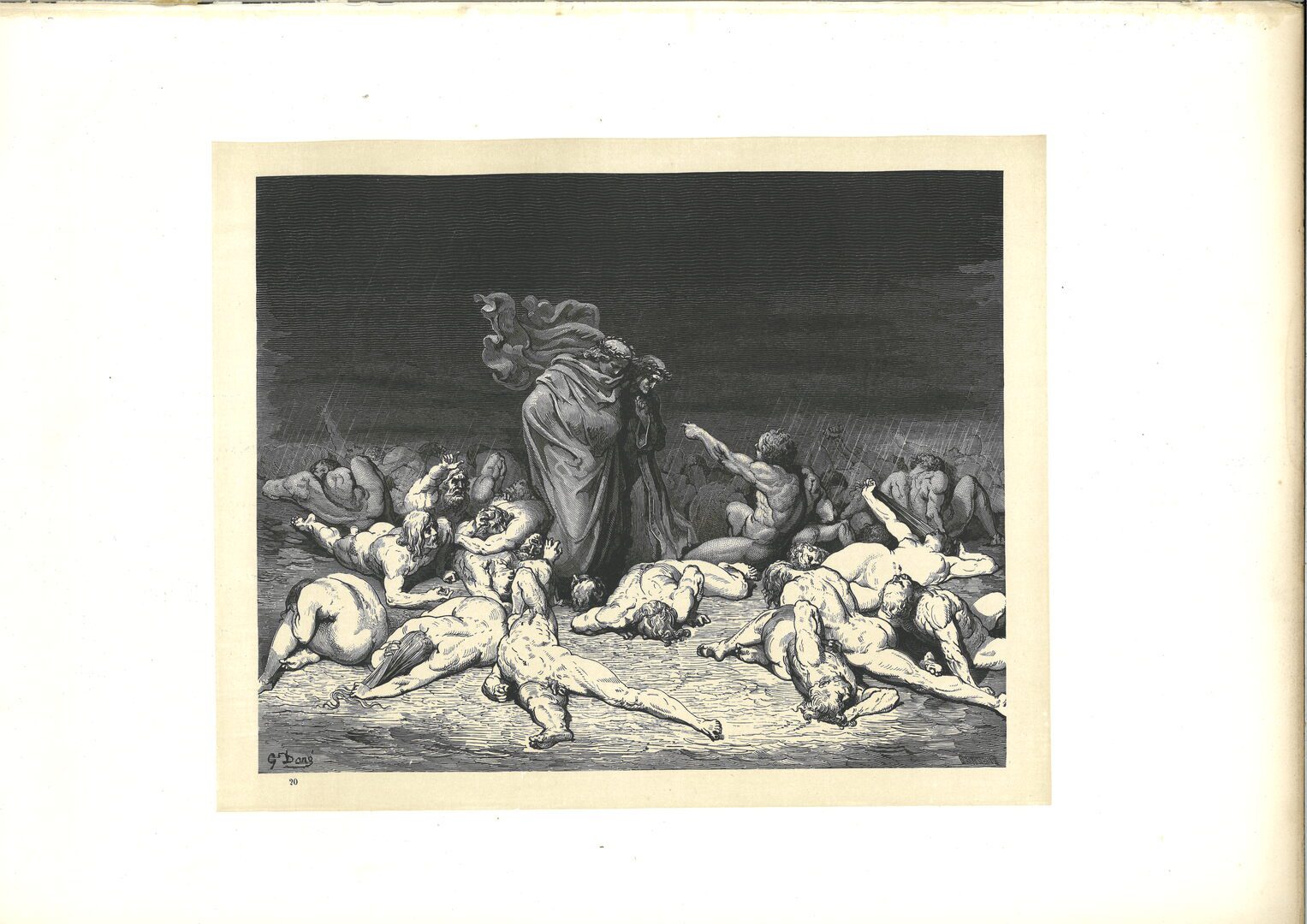 Gustave Doré. Canto VI. Los glotones.